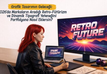 Grafik Tasarımın Geleceği: 2026’da Markaların Aradığı Retro-Fütürizm ve Dinamik Tipografi Yeteneğini Portfolyona Nasıl Eklersin?