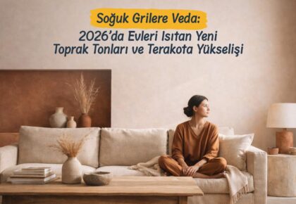 Soğuk Grilere Veda: 2026’da Evleri Isıtan Yeni Toprak Tonları ve Terakota Yükselişi