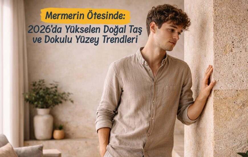 Mermerin Ötesinde: 2026’da Yükselen Doğal Taş ve Dokulu Yüzey Trendleri