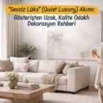 “Sessiz Lüks” (Quiet Luxury) Akımı: Gösterişten Uzak, Kalite Odaklı Dekorasyon Rehberi